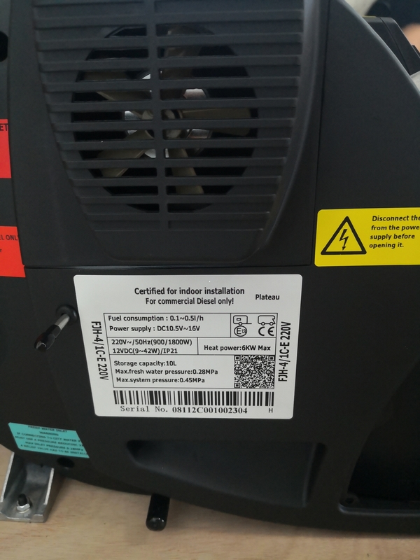 JP Diesel Combi Air and Water 4kw Diesel + 2kw Electric RV/Motorhome Heater similar to Truma D4E