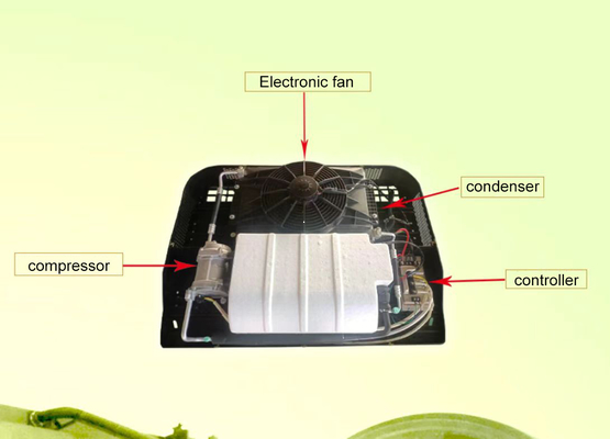 24V Electric Battery Powered Roof Top Parking Air Conditioners for Truck
