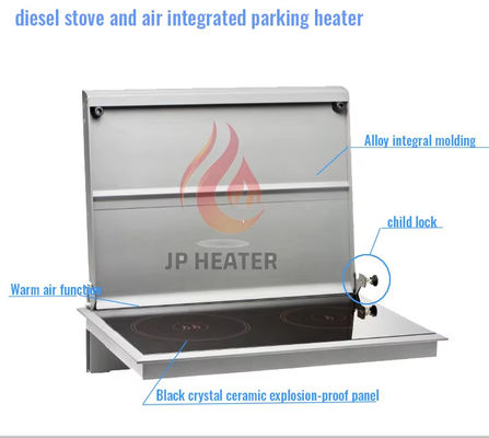 JP Hot Sale 2.2kw 12v New Diesel Cooktop Stove for Room Heating and Cooking Diesel Hob